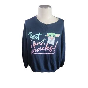 Plus size but first snackies,  star wars the child grogu the Mandilorian disney